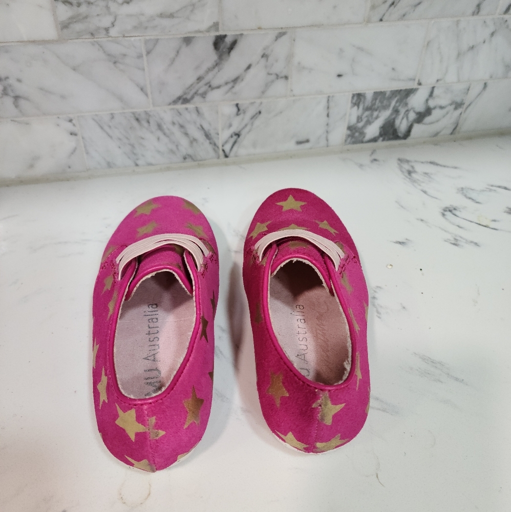 EMU Australia Starry Night Fushia Pink Gold Star shoes - Picture 4 of 5